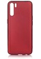 Mutcase - Oppo Uyumlu A91 - Kılıf Mat Renkli Esnek Premier Silikon Kapak - Mürdüm