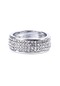 Gümüş Kadın Moda Lüks Düğün Nişan Yüzüğü Takı Hediye Alyans Aksesuarları, Ölçü: 7