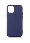 Kilifone - İphone Uyumlu İphone 12 Mini - Kılıf Mat Renkli Esnek Premier Silikon Kapak - Lacivert