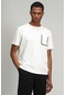 Lufian Marni Modern Grafik T- Shirt Kırık Beyaz 111020139100510