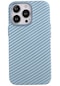 iPhone Uyumlu 13 Pro Max Kılıf Karbon Fiber Tasarımlı Lopard Karbono Kapak - Mavi