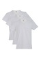 Adam Boxes V Yaka T-shirt N-simplo 3'lü Paket - Beyaz-beyaz