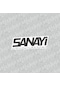 Sanayi Performance Sticker Beyaz Siyah