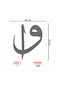 Elif Vav Sticker - Araba Sticker - 20cmx15cm - Gri