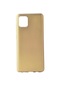 Kilifone - Samsung Uyumlu Galaxy A81 Note 10 Lite - Kılıf Mat Renkli Esnek Premier Silikon Kapak - Gold