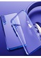 Kilifone - Huawei Uyumlu P30 - Kılıf Dört Köşesi Renkli Arkası Şefaf Lazer Silikon Kapak - Mavi