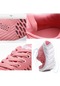 Pembe Kadın Ayakkabı Açık Ayakkabı Platformu Süper Hafif Örgü Atletik Yumuşak Koşu Ayakkabıları Kadın Örgü Dantel Up Kadın Rahat Ayakkabılar