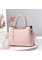 Kadın Çanta Saf Renk Basit Doku, Tüm Moda Yabancı Crossbody Çanta Pembe Pembe