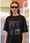 Rapper The Weekend Baskılı Unisex Tişört, Oversize Rap Tişört Siyah