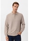 Süvari Erkek Polo Yaka Regular Kalıp Armürlü Sweatshirt Tr2013700376-bj1