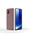 Noktaks - Samsung Galaxy Uyumlu A81 Note 10 Lite - Kılıf Auto Focus Negro Karbon Silikon Kapak - Kahverengi