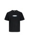 Jcopacer Brandıng Prınt Tee Ss Crew Neck Black Black