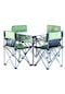 Xiaoqityh- Alüminyum Alaşımlı Dış Mekan Katlanır Masa Ve Sandalye Seti Taşınabilir Basit Yemek Masası Piknik Kamp Barbekü Sürücüsüz Masa Ve Sandalyeler-açık Yeşil