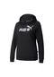 Puma Essentıals+ Metallıc Logo Kadın Kapüşonlu Sweatshırt 849096 51 Siyah