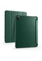 Noktaks - iPad Uyumlu Pro 12.9 2021 5.nesil - Kalem Bölmeli Standlı Origami Tablet Kılıfı - Mavi