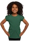Lovetti Deniz Yeşili Kız Çocuk Kısa Kollu Basıc Tişört