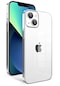 iPhone Uyumlu 13 Kılıf Kamera Korumalı Renkli Çerçeveli Lopard Arkası Şeffaf Kilif Sert Kapak Garaj - Gümüş