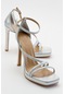 Luvishoes Shelp Gümüş Kadın Topuklu Ayakkabı