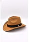 Kadın Süet Western Kovboy Şapkası - Camel - Standart