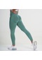 Kadınlar İçin Fitness Spor Salonu Taytları Kadınlar Yüksek Bel Spor Pantolon Yoga Şort Push Up Spor Koyu Yeşil