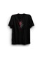 Squid Game Baskılı, Unisex, Siyah %100 Pamuk T-shirt SIYAH