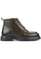 Shoetyle - Haki Deri Fermuarlı Erkek Bot 250-604-870-haki