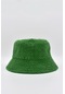 Kadın Yeşil Buklet Balıkçı Şapka - S-m