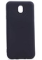 Mutcase - Samsung Uyumlu Galaxy J7 Pro - Kılıf Mat Renkli Esnek Premier Silikon Kapak - Siyah