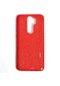 Kilifone - Xiaomi Uyumlu Redmi Note 8 Pro - Kılıf Simli Koruyucu Shining Silikon - Kırmızı