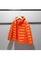 Çocuklar İçin Unisex Kışlık Kapşonlu Şişme Mont Kaban Palto Turuncu