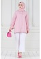 Arkası Pileli Kolu Büzgülü Tunik-pembe-3664-pembe Pembe