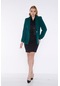 Kadın Klasik Kol Detaylı Ceket So011009001-yeşil