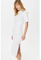 Nike Sportswear Essential Tight Midi Women's Dress Dar Midi Kadın Elbisesi Beyaz