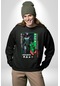 Valorant Vıper Ajan Oyun Karakter Özellikleri Unisex Siyah Sweatshirt Siyah