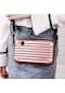 Pembe Mini Plastik Kozmetik Çantası Bayan Bavul Şekli Omuz Çantası Pvc Küçük Messenger Çanta Moda Seyahat Çantası