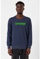 Goosebumps Lettern İndigo Erkek 2ip Sweatshirt İndigo