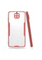 Noktaks - Xiaomi Uyumlu Xiaomi Redmi Note 9 - Kılıf Kenarı Renkli Arkası Şeffaf Parfe Kapak - Pembe