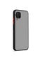 Kilifone - Huawei Uyumlu P40 Lite - Kılıf Arkası Buzlu Renkli Düğmeli Hux Kapak - Siyah