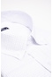 Tudors Battal Boy Büyük Beden Çizgili Beyaz Erkek Gömlek-29981-beyaz