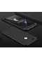 Tecno-Xiaomi Mi 5x / Mi A1 - Kılıf 3 Parçalı Parmak İzi Yapmayan Sert Ays Kapak - Siyah