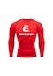 Haogang Erkek Uv Koruyucu Rashguard - Sörf, Dalış, Yüzme İçin Denizanası Önleyici Mayo Üstü Altın