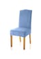 Jms Mavi Kadifesi Kapak Spandex Elastik Sandalye Durumda Sandalyeler İçin Sandalye Kapak Streç