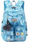 Aromee Kız Çocuk Sırt Çantası, Kız Çocuk Okul Sırt Çantaları - Glass Blue 47 15 31cm