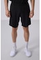 Siyah Polyester İnce Yumuşak Standart Fit Erkek Taytlı Şort - 81287 Siyah