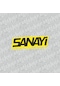 Sanayi Performance Sticker Sarı Siyah