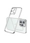 Tecno - İphone Uyumlu İphone 13 Pro - Kılıf Kenarı Dik Ve Renkli Mat Gbox Kapak - Gümüş