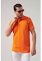 D's Damat Regular Fit Turuncu %100 Pamuk Polo Yaka Nakışlı T-shirt 4hc14ort51000