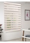 Krem Renk Eco Bambu Stor Zebra Perde A+ Kalite , Dayanıklı Alüminyum Kasa Krem