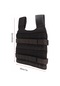 15kg Ayarlanabilir Yükleme Ağırlığı Yelek Boks Eğitim Ceketi Spor Fitness Black Black