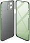 Noktaks - iPhone Uyumlu 11 - Kılıf 360 Full Koruma Ön Ve Arka Korumalı Led Kapak - Koyu Yeşil